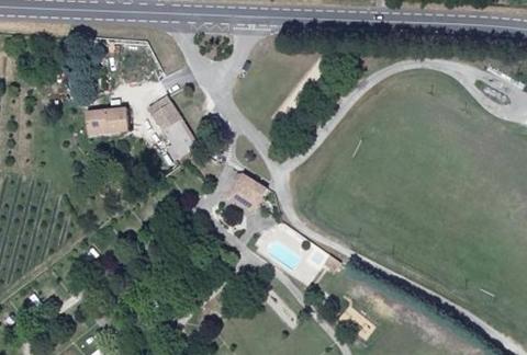 Vue aérienne du Camping Municipal Lorette à Le Poët-Laval