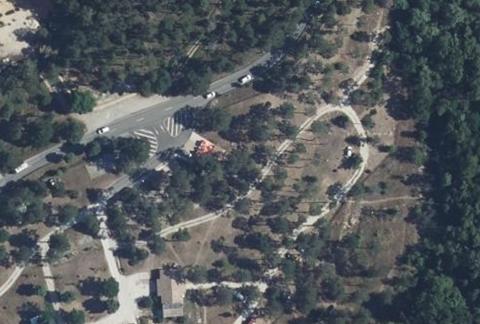 Vue aérienne du Camping Municipal Verdon Carajuan à Rougon