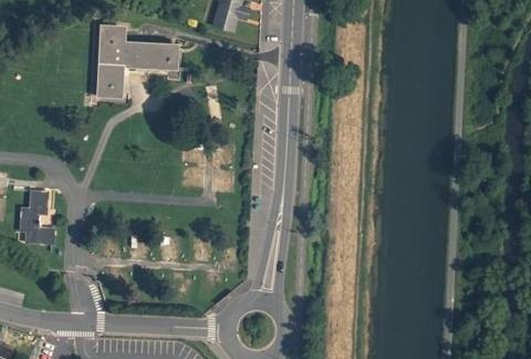 Vue aérienne du Camping Munipal de Saint-Quentin à Saint-Quentin
