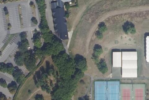 Vue aérienne du Camping Paris Est à Champigny-sur-Marne
