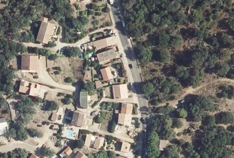 Vue aérienne du Camping Pitrera à Porto-Vecchio
