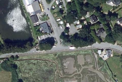 Vue aérienne du Camping Plijadur à La Trinité-sur-Mer