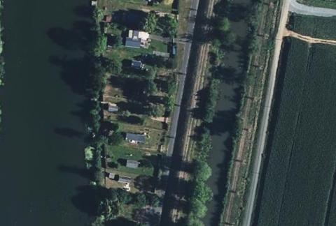 Vue aérienne du Camping Port Sainte Marie à Noyen-sur-Sarthe