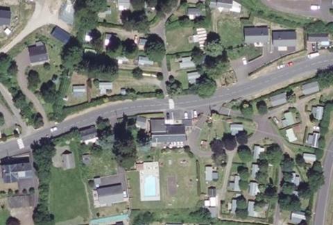 Vue aérienne du Camping Poutié à La Bourboule
