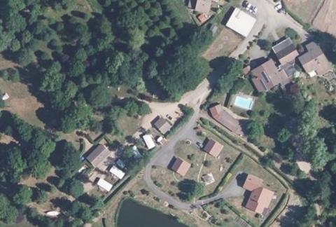 Vue aérienne du Camping Pré Vologne à Granges-Aumontzey