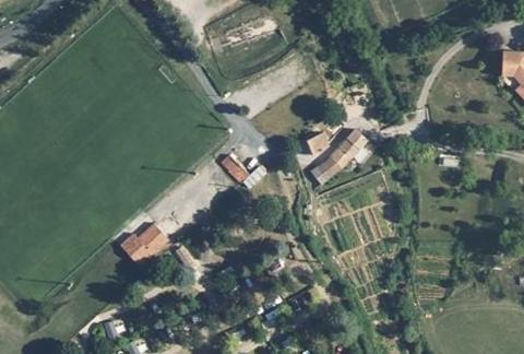 Vue aérienne du Camping Saint-Martin à Creissels