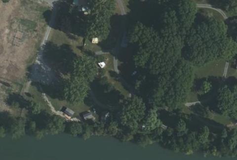 Vue aérienne du Camping Saintes Grandes Rives à Saintes