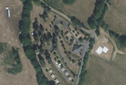 Vue aérienne du Camping Sérendipité à Neuvéglise