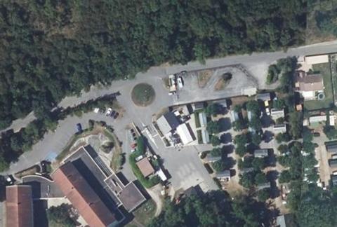 Vue aérienne du Camping Vallée Bleue à Montalieu-Vercieu