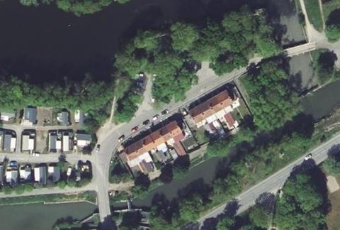 Vue aérienne du Camping Vauban à Bergues