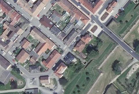 Vue aérienne du Camping Vauban à Neuf-Brisach