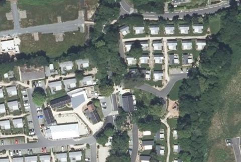 Vue aérienne du Camping Village Perrosien à Perros-Guirec