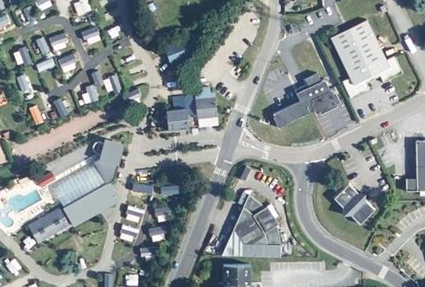 Vue aérienne du Camping Vitamin à Saint-Aubin-sur-Scie