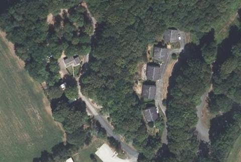 Vue aérienne du Complexe la Montagne Limousine Camping le Merle à Chamberet