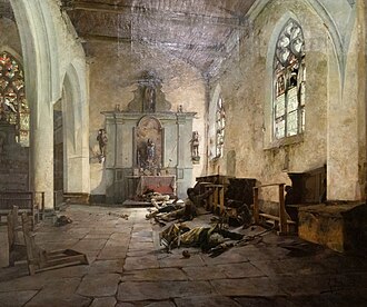 Photo : Les vestiges de la chapelle de la Madeleine