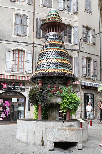 Photo : La Fontaine de l'Eglise d'Anduze