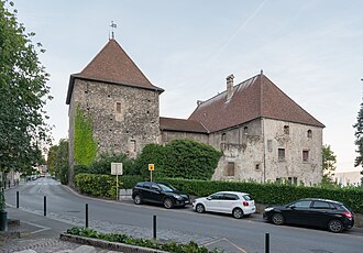 Photo : Maison Guillet de Monthoux et rue Chante-Coq