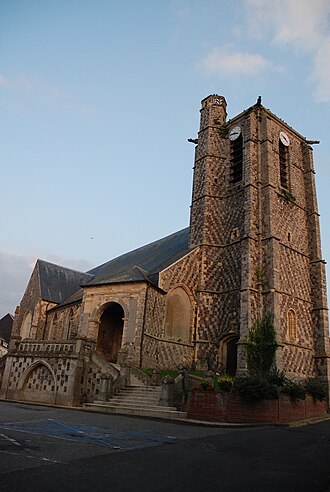 Photo : Eglise Saint-Pierre d'Ault et Beffroi Ecclésiastique